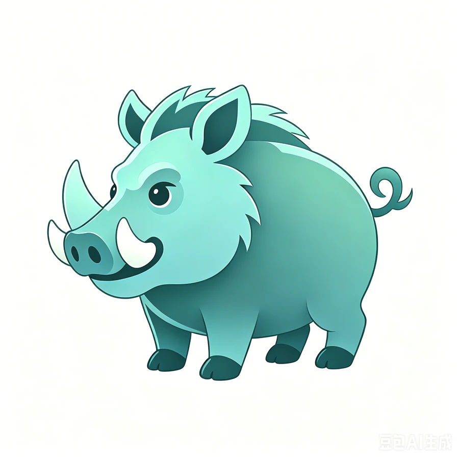 野猪卡通形象